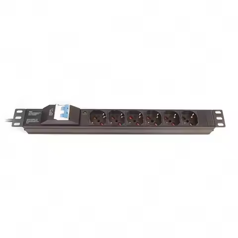 6-Outlet Schuko Rack PDU · Circuit Breaker