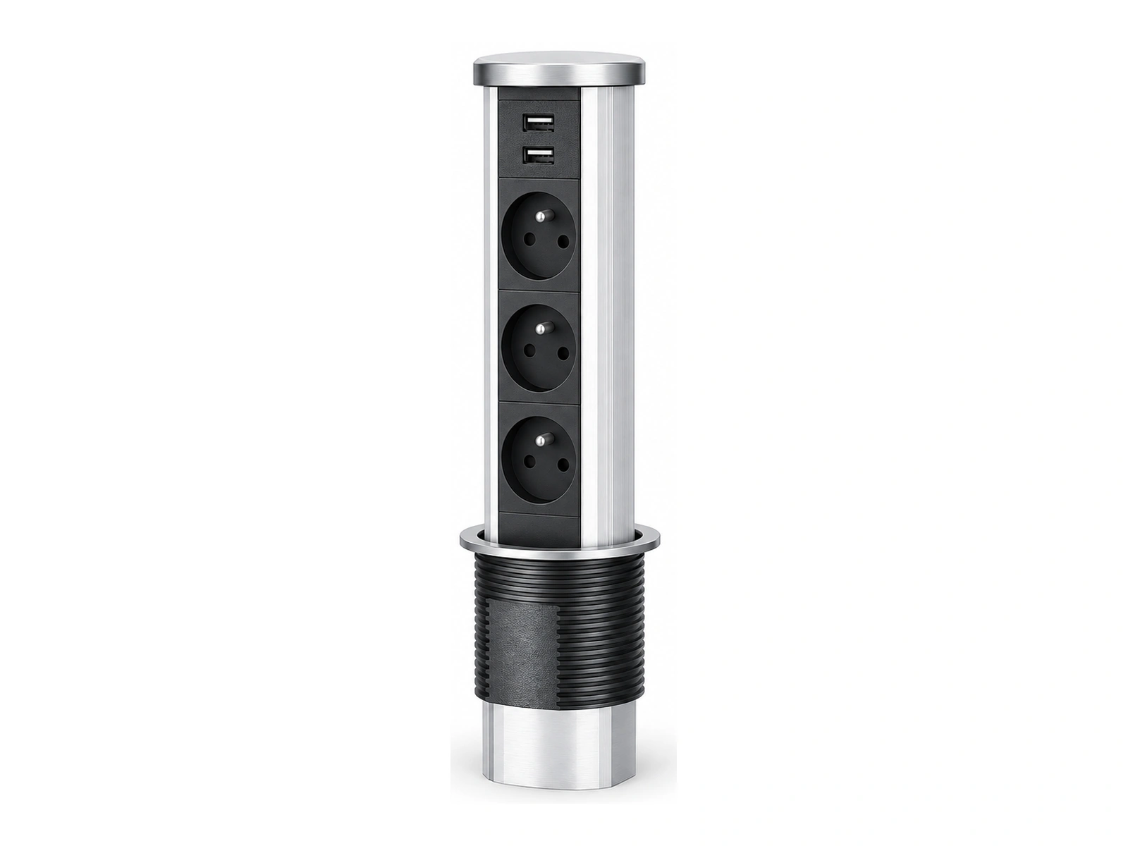 French Pop-up Desk Socket — AI-generated concept rendering