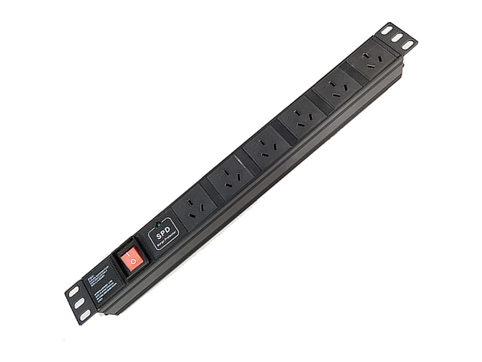 6-Outlet Argentinian Rack PDU · Surge Protection